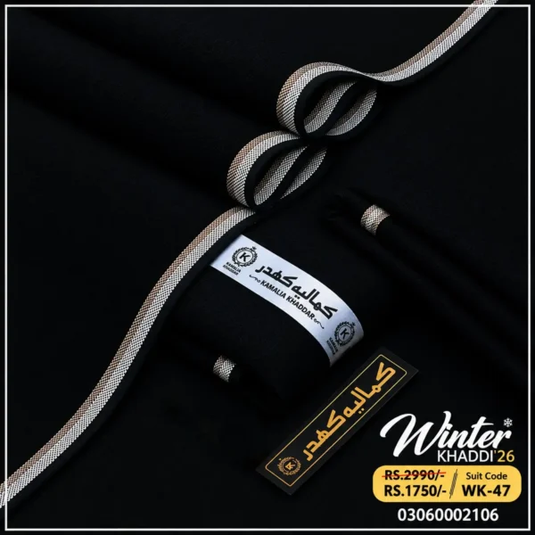 Winter Khaddi | Jet Black WK-47