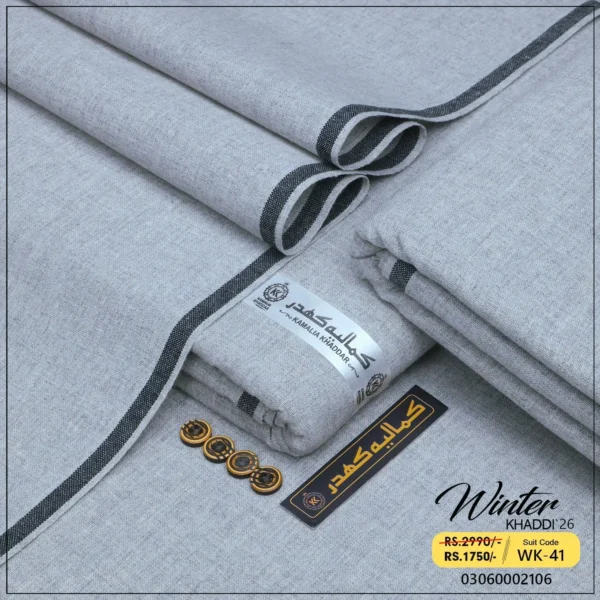 Winter Khaddi | Silver Grey WK-41