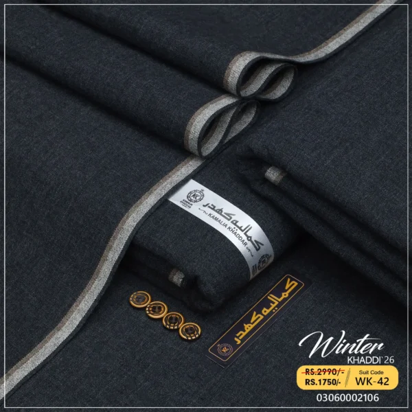 Winter Khaddi | Malaysia Grey WK-42