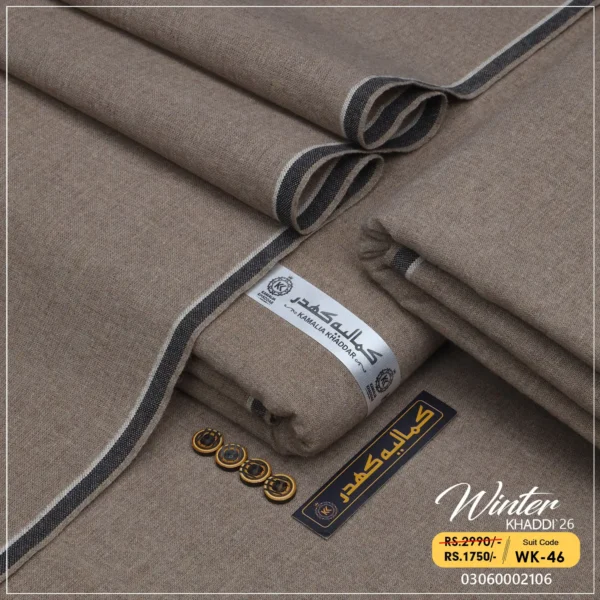 Winter Khaddi | Ash Brown WK-46