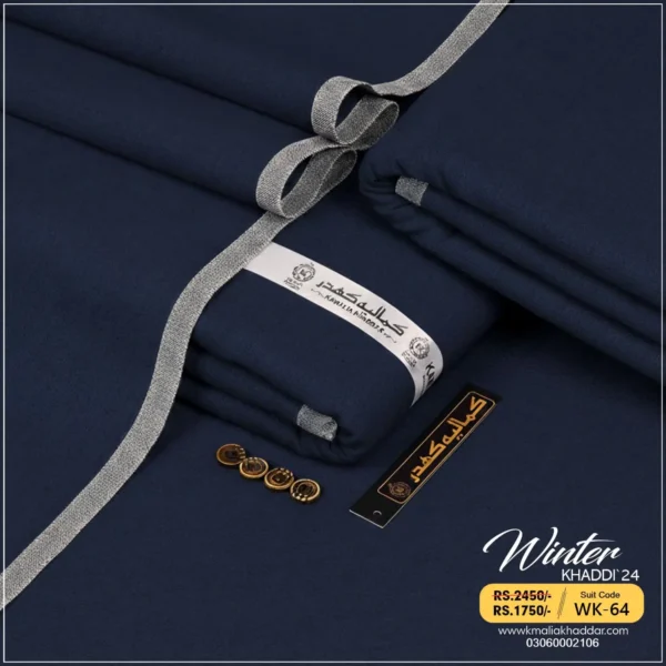 Winter Khaddi | Navy Blue WK-64